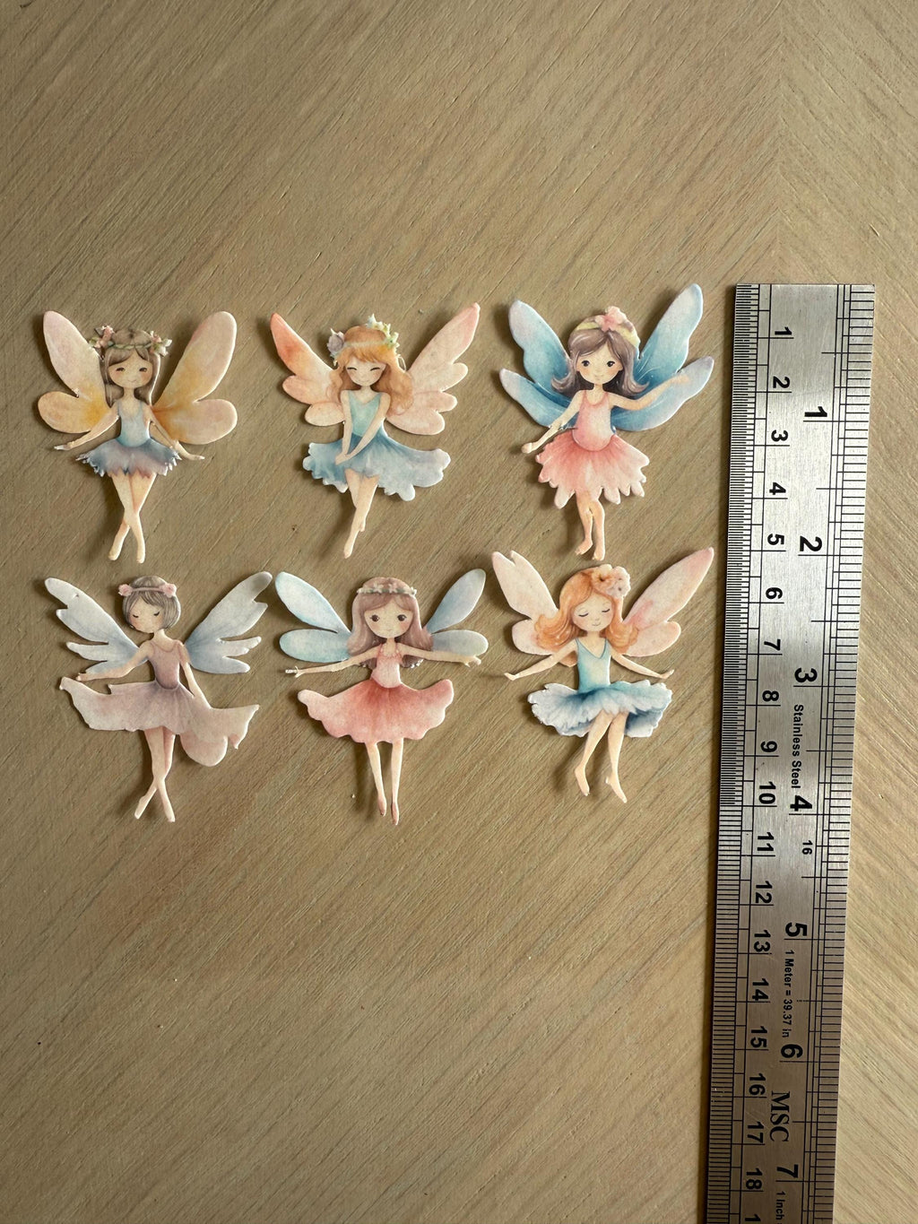 Fairy Edible Wafer Card Cupcake Toppers