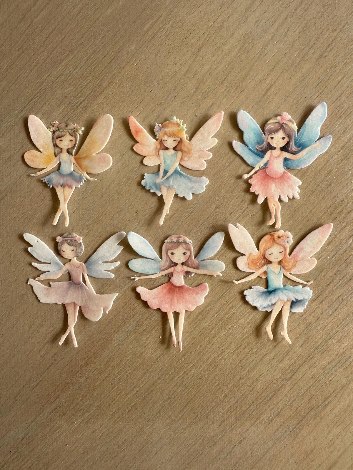 Fairy Edible Wafer Card Cupcake Toppers