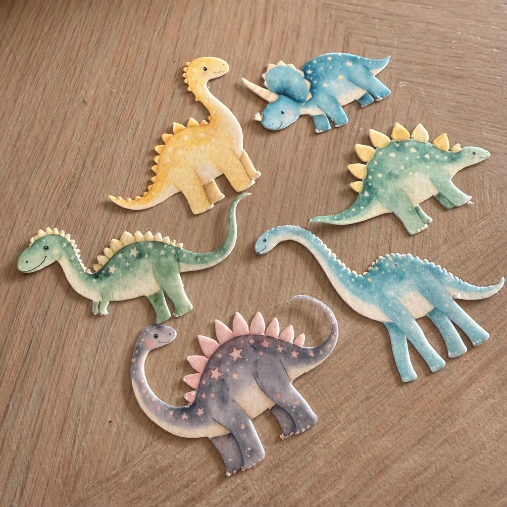 Dinosaur Edible Cupcake Toppers