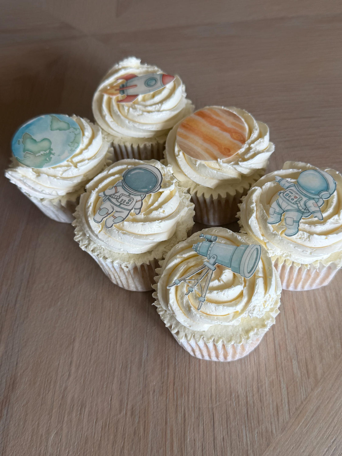 Space Edible Cupcake Toppers