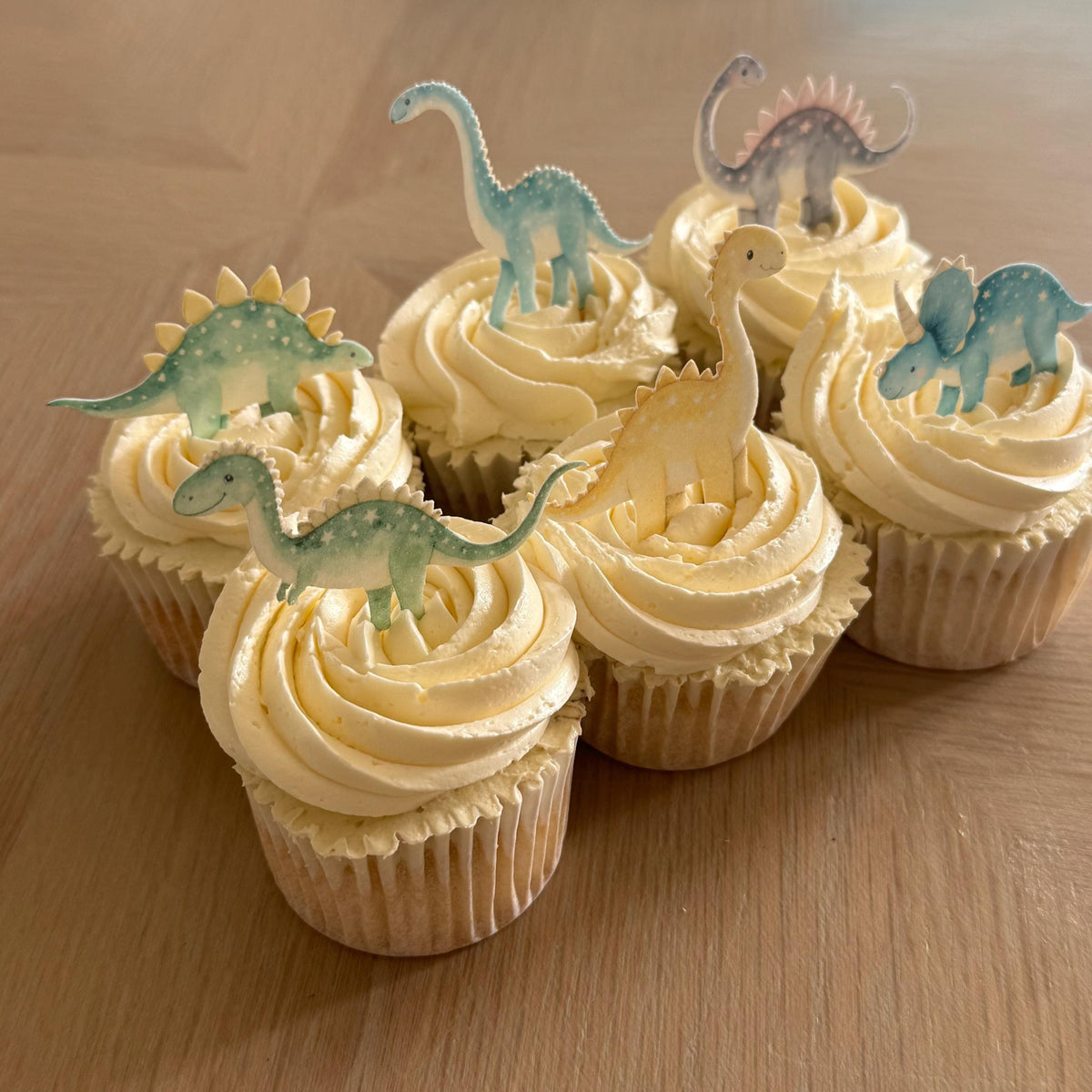 Dinosaur Edible Cupcake Toppers