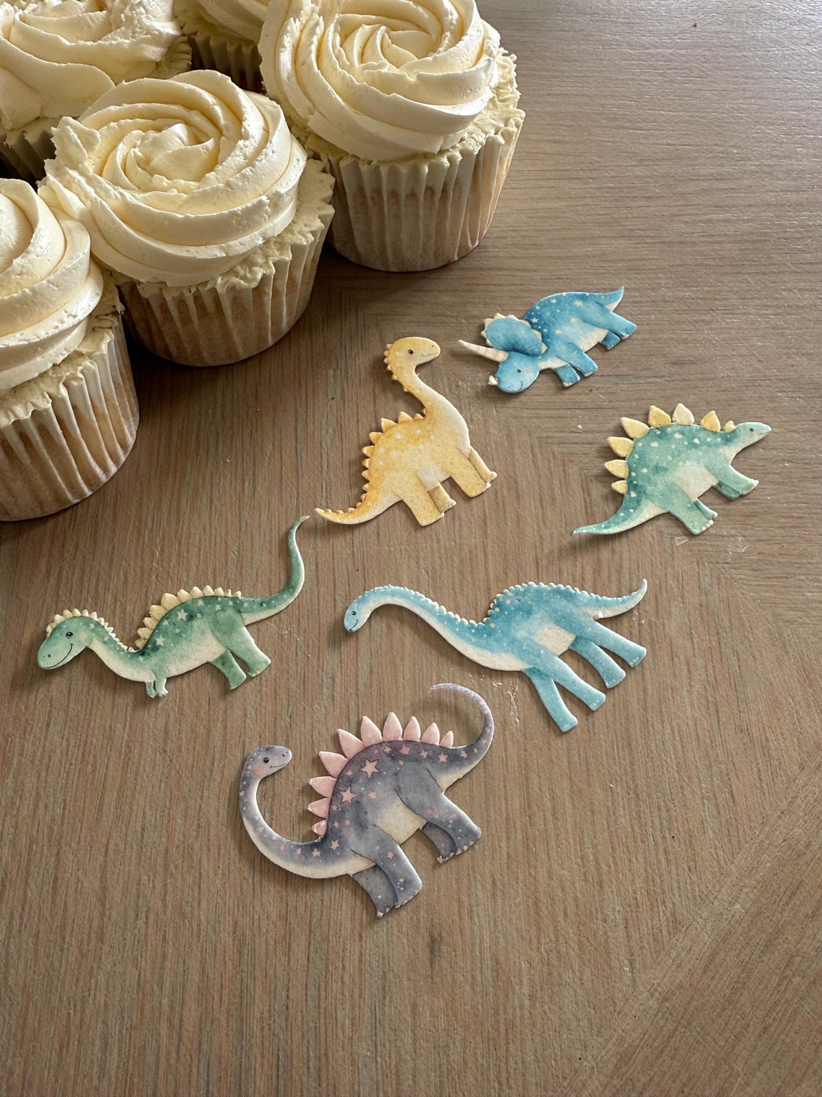 Dinosaur Edible Cupcake Toppers