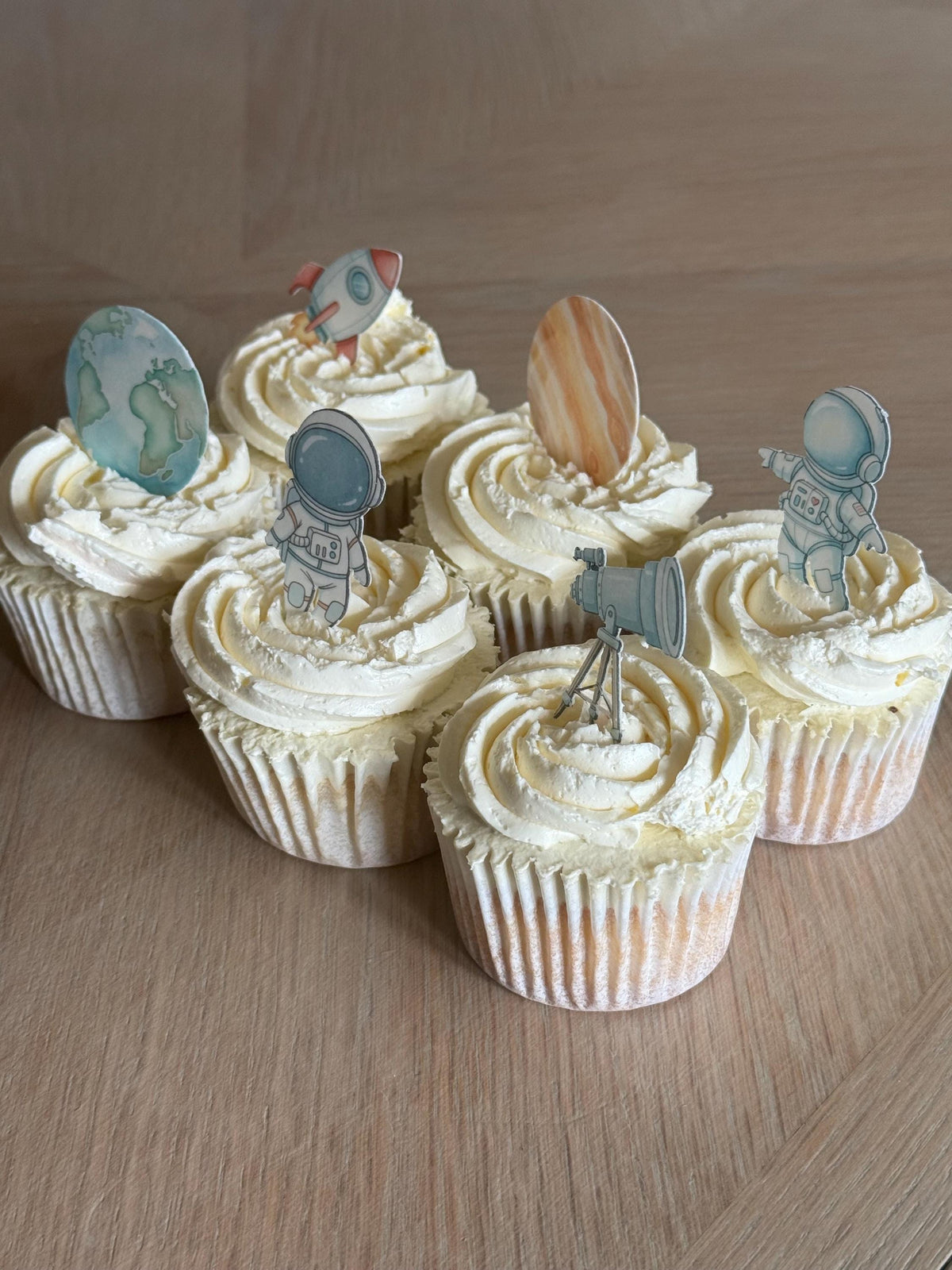 Space Edible Cupcake Toppers