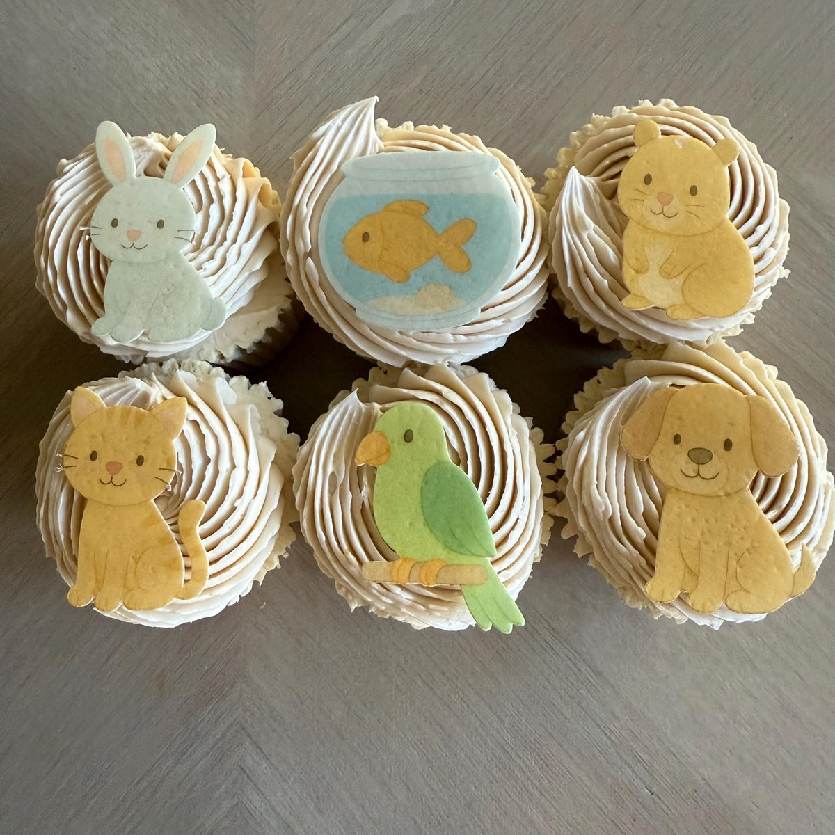 Pet Animal Edible Cupcake Toppers