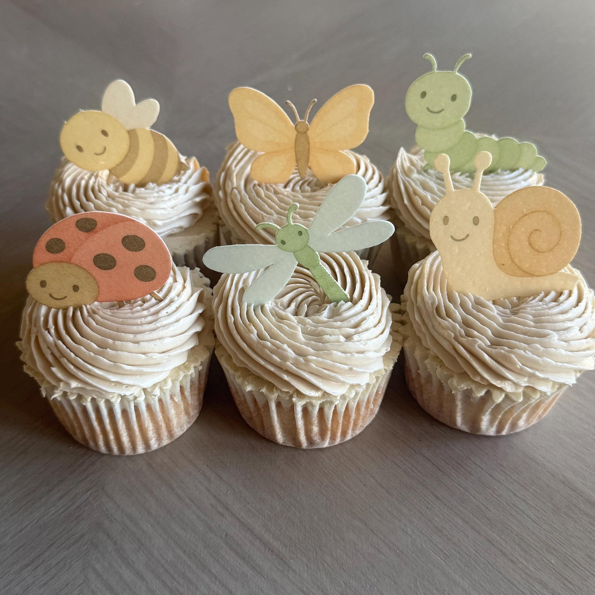 Garden Bugs Edible Cupcake Toppers