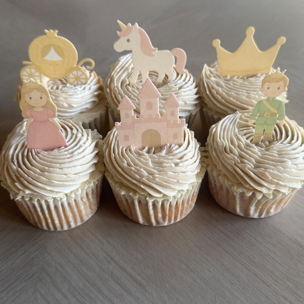 Princess & Unicorn Edible Cupcake Toppers
