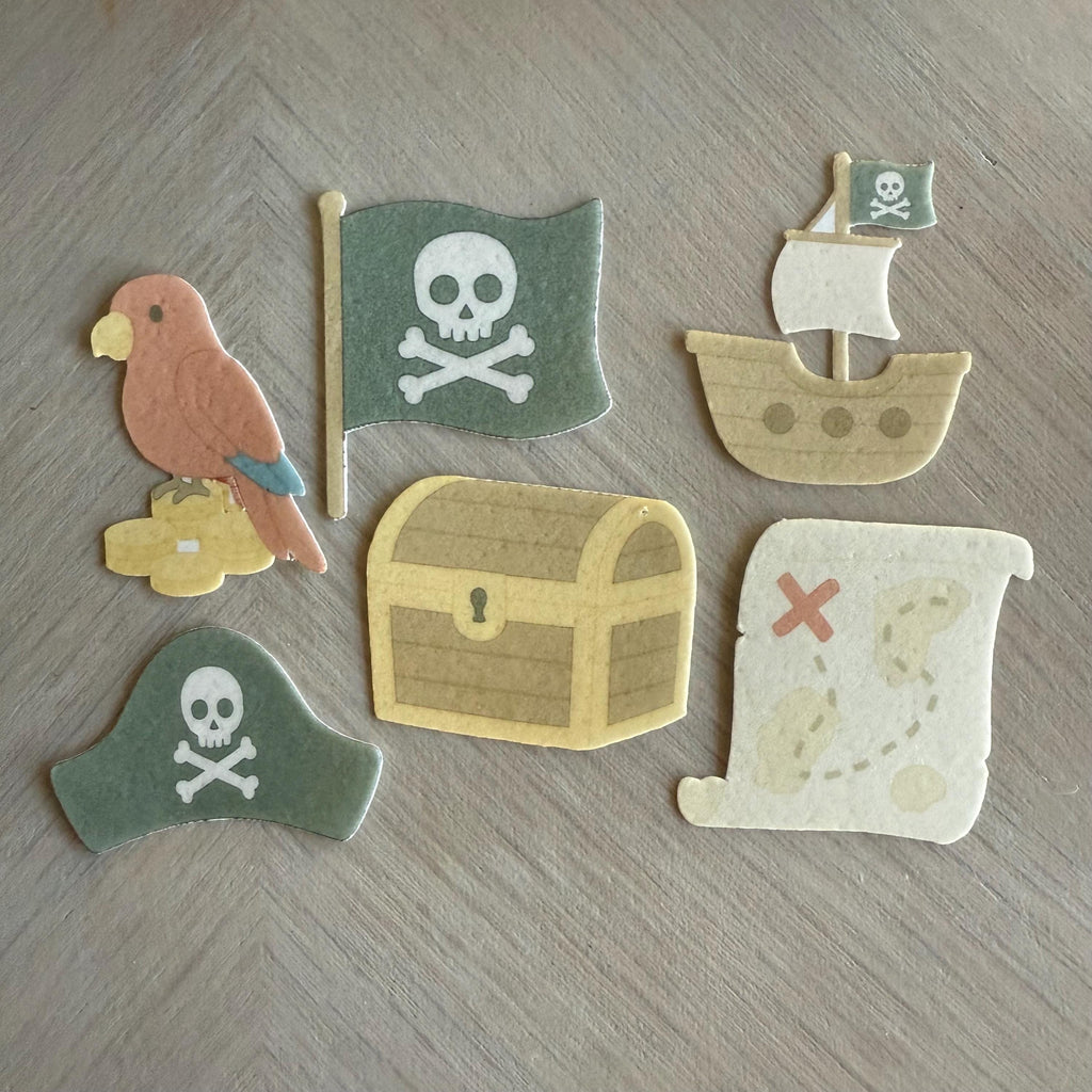 Pirate Edible Cupcake Toppers