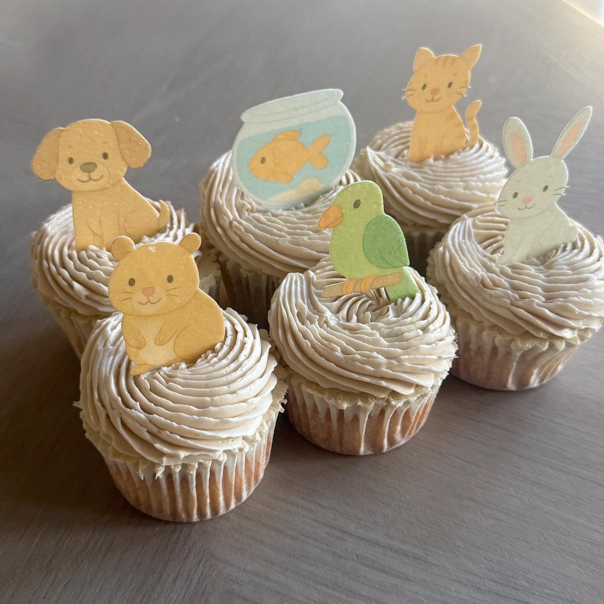 Pet Animal Edible Cupcake Toppers