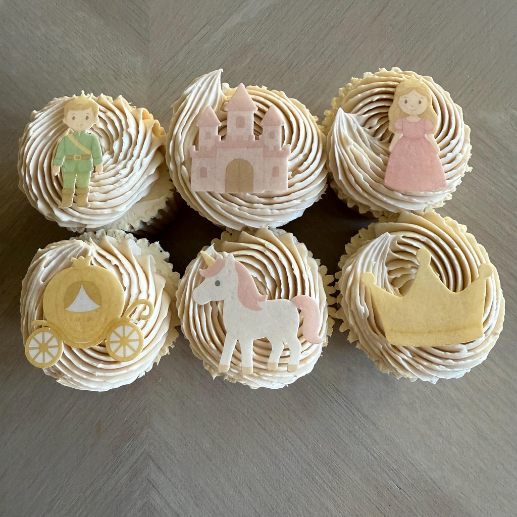 Princess & Unicorn Edible Cupcake Toppers