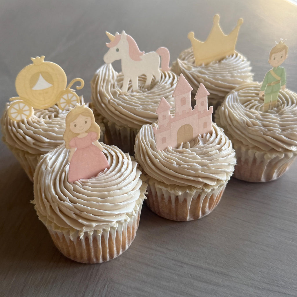 Princess & Unicorn Edible Cupcake Toppers