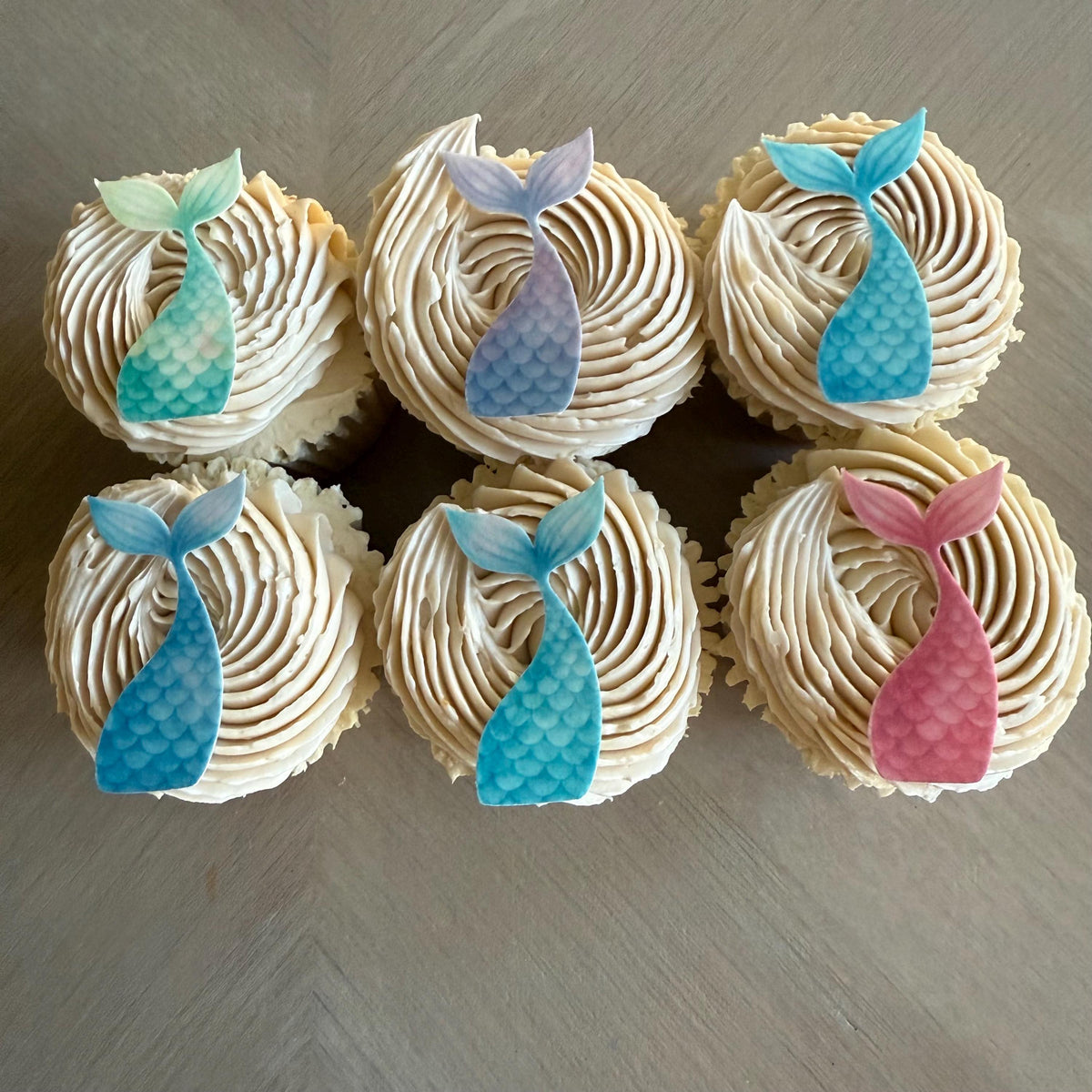 Mermaid Tail Edible Cupcake Toppers