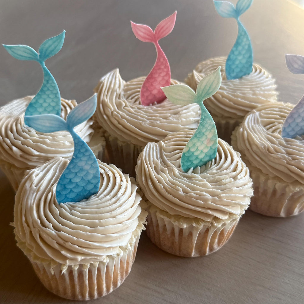 Mermaid Tail Edible Cupcake Toppers