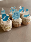 Baby It's Cold Outside Edible Baby Shower Cupcake Toppers