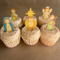 Christmas Nativity Edible Cupcake Toppers