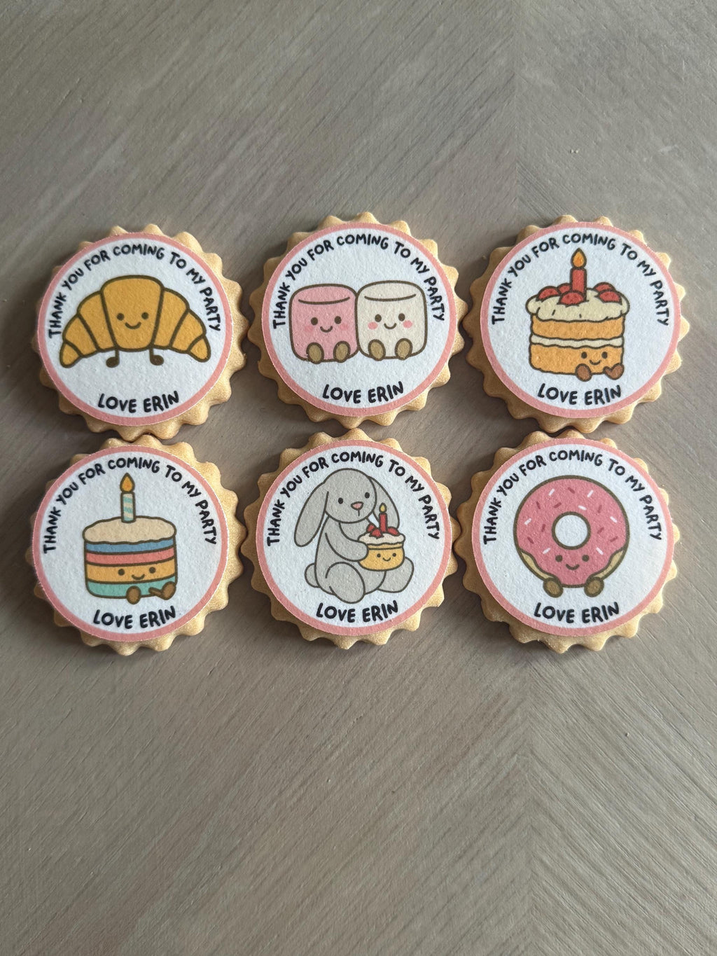 Jellycat Amuseables Style Edible Icing Biscuit Toppers