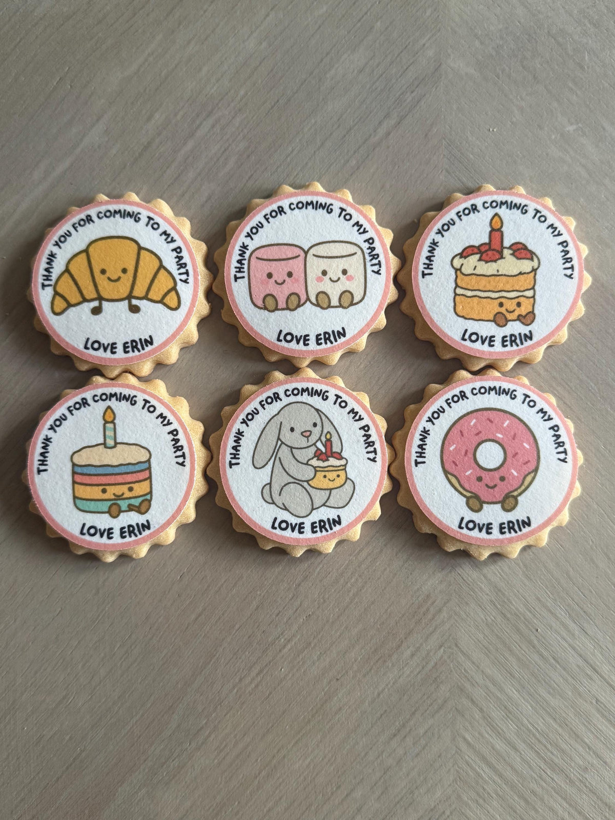 Jellycat Amuseables Style Edible Icing Biscuit Toppers