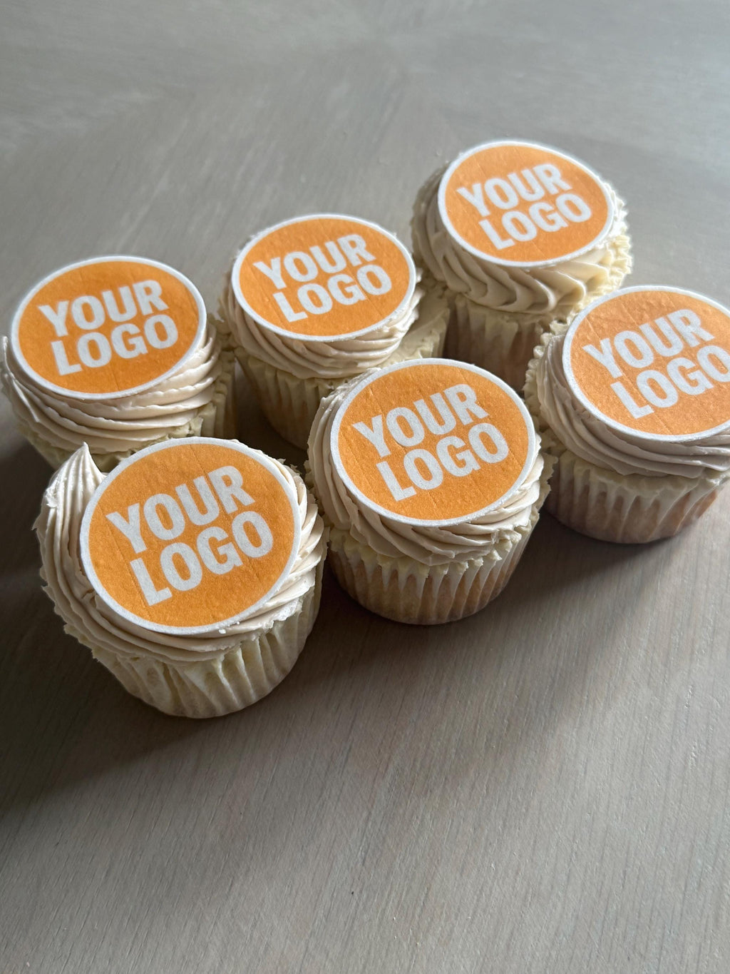 Personalised Logo Edible Wafer Cupcake Toppers