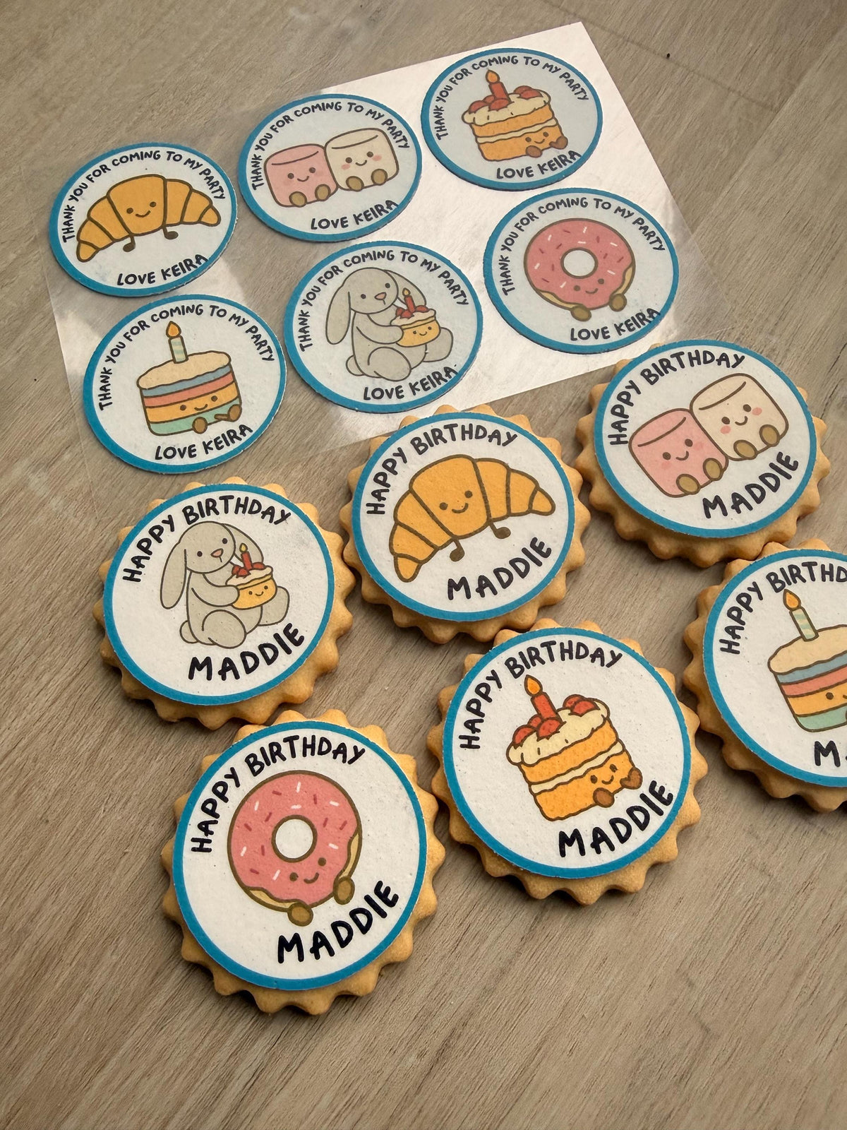 Jellycat Amuseables Style Edible Icing Biscuit Toppers
