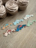 Dragon Style Edible Cupcake Toppers