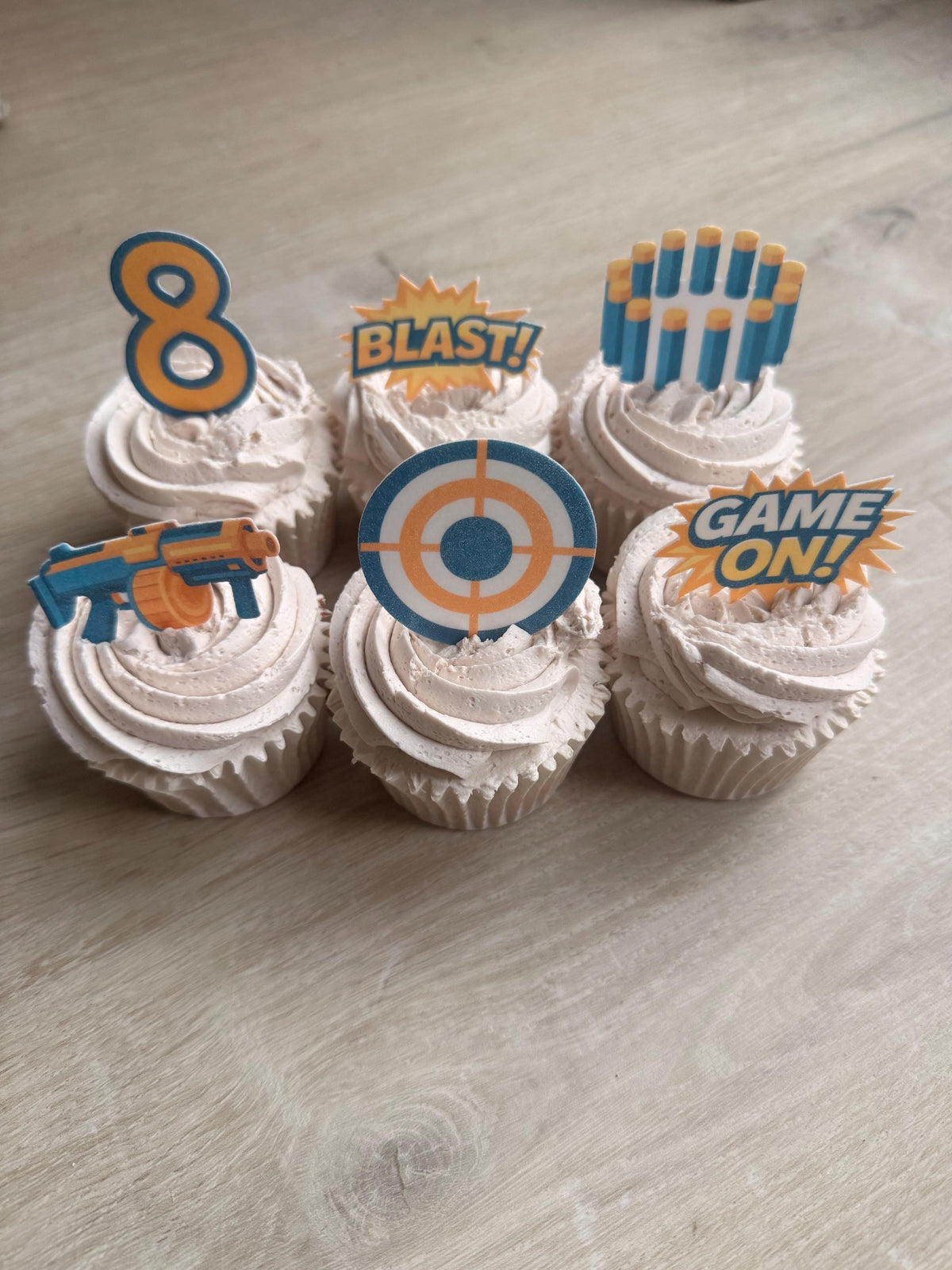 Darts Party Edible Cupcake Toppers
