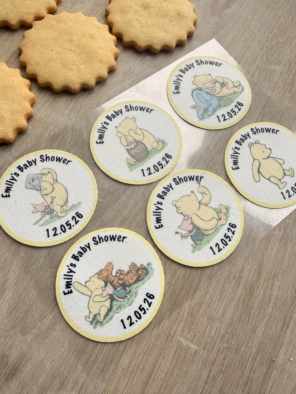 Winnie the Pooh Edible Icing Biscuit Toppers