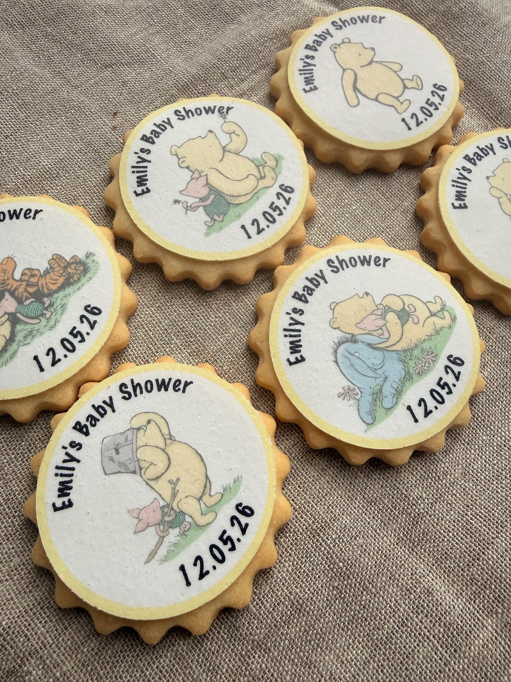 Winnie the Pooh Edible Icing Biscuit Toppers