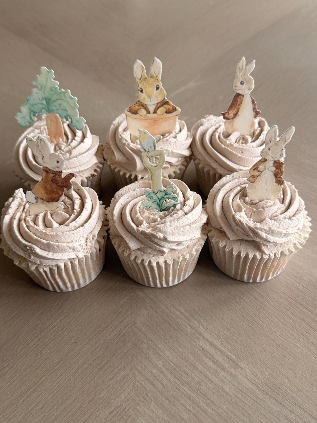 Classic Bunny Edible Cupcake Toppers