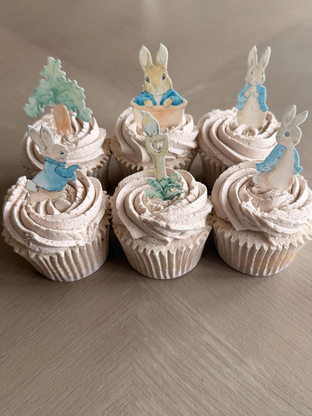 Classic Bunny Edible Cupcake Toppers