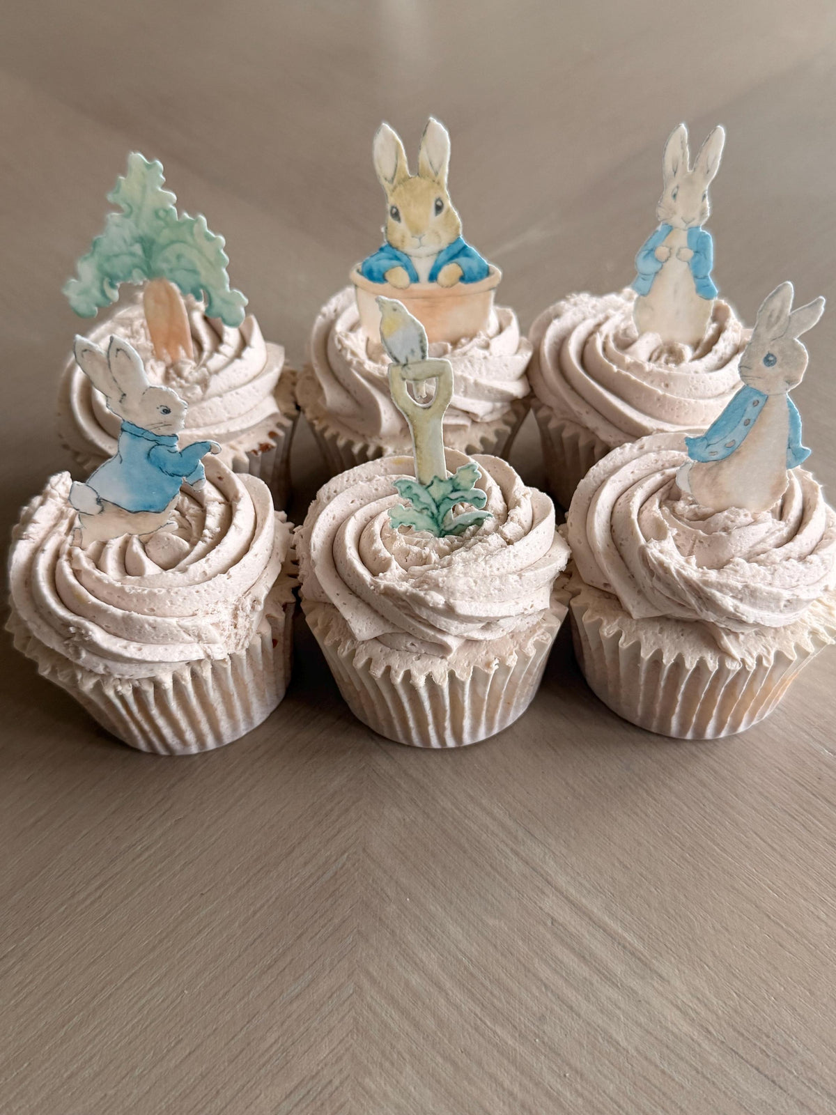 Classic Bunny Edible Cupcake Toppers
