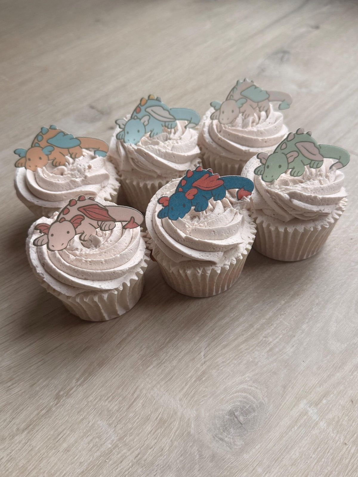 Dragon Style Edible Cupcake Toppers