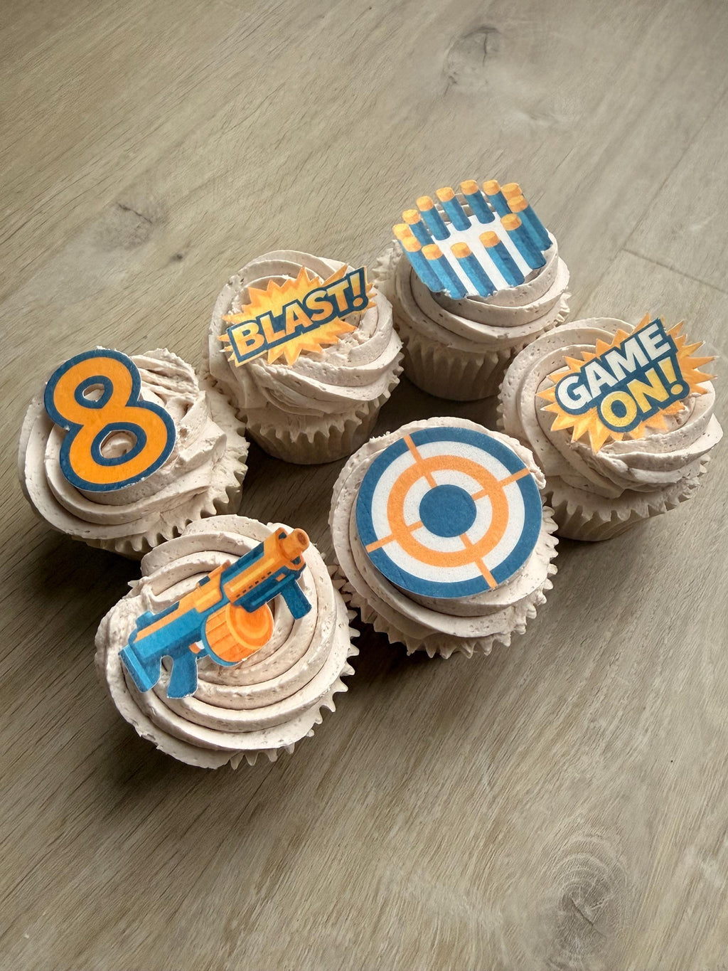 Darts Party Edible Cupcake Toppers