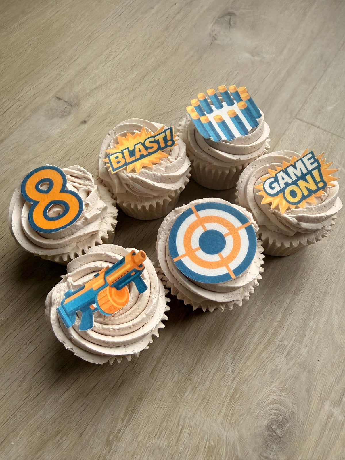 Darts Party Edible Cupcake Toppers