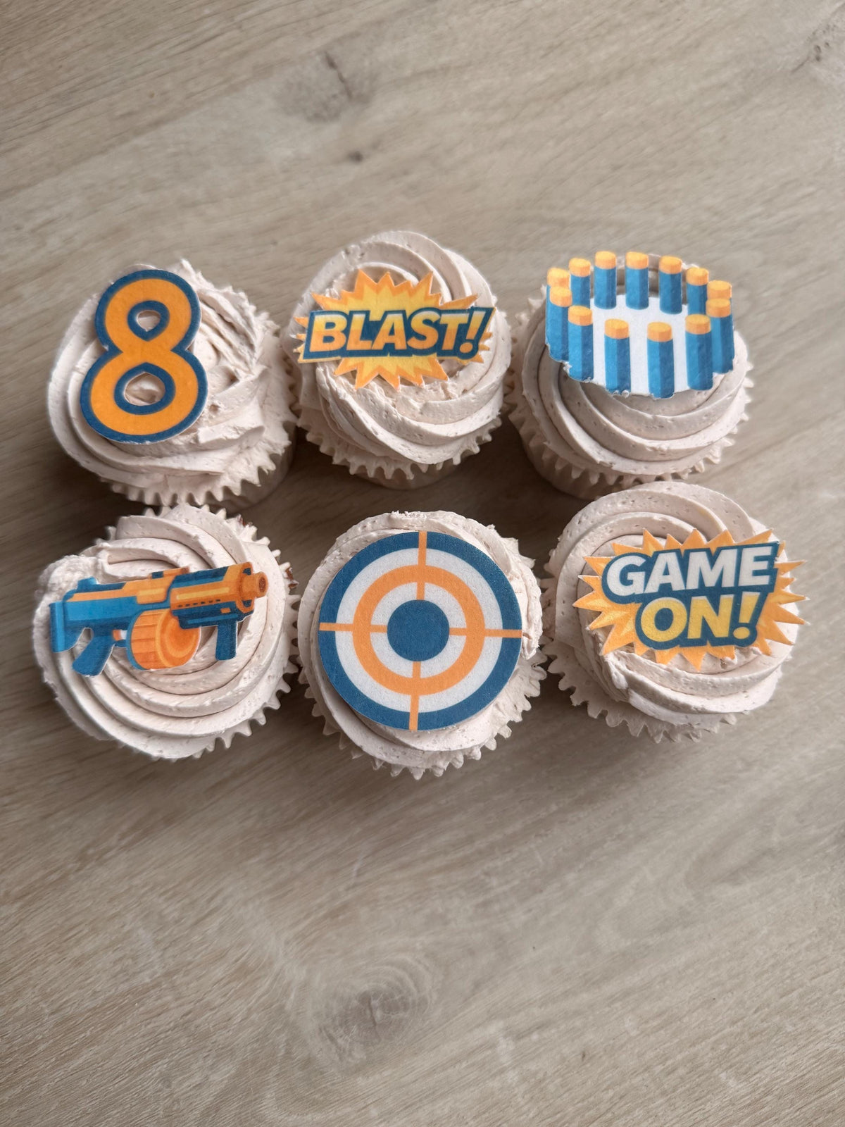 Darts Party Edible Cupcake Toppers