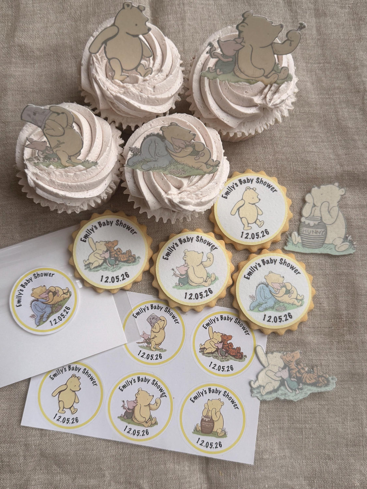 Winnie the Pooh Edible Icing Biscuit Toppers