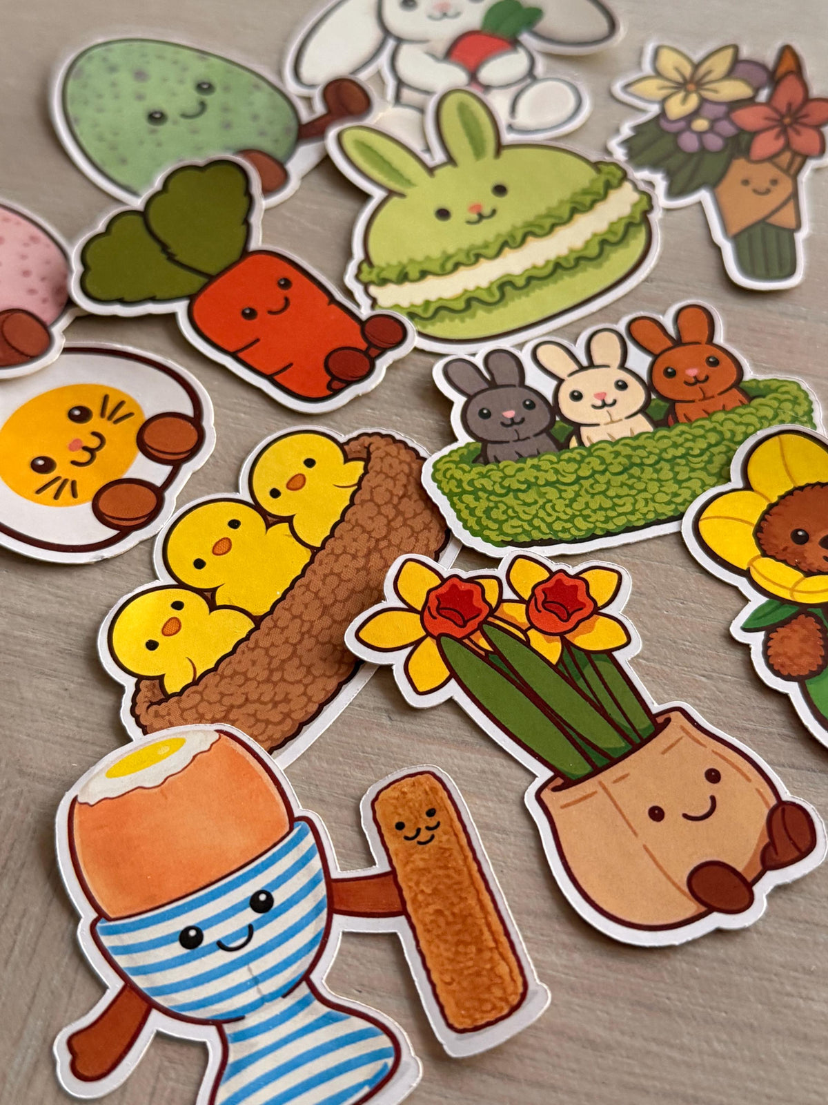 Easter & Spring Kawaii Amuseables Style Sticker Set