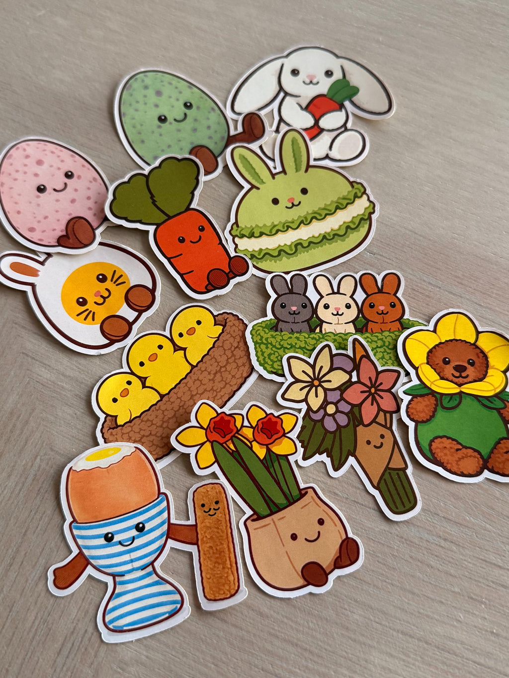 Easter & Spring Kawaii Amuseables Style Sticker Set