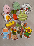Easter & Spring Kawaii Amuseables Style Sticker Set