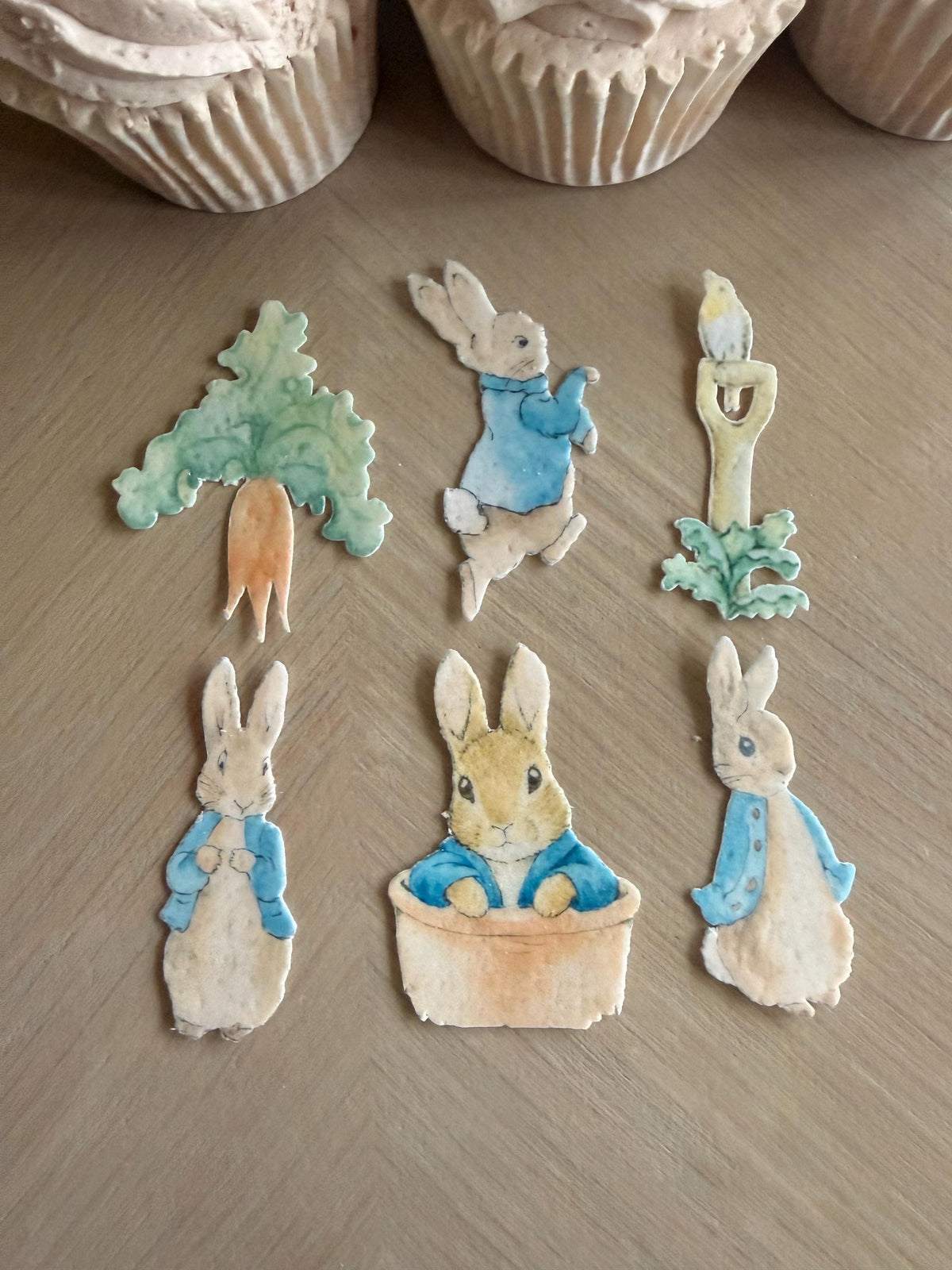Classic Bunny Edible Cupcake Toppers
