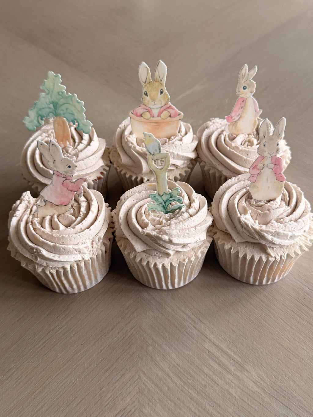 Classic Bunny Edible Cupcake Toppers