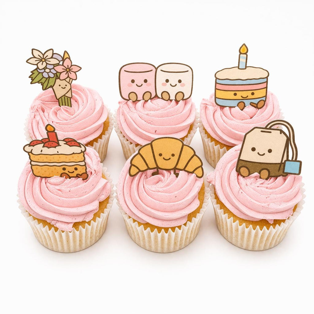 Amuseables Style Edible Cupcake Toppers