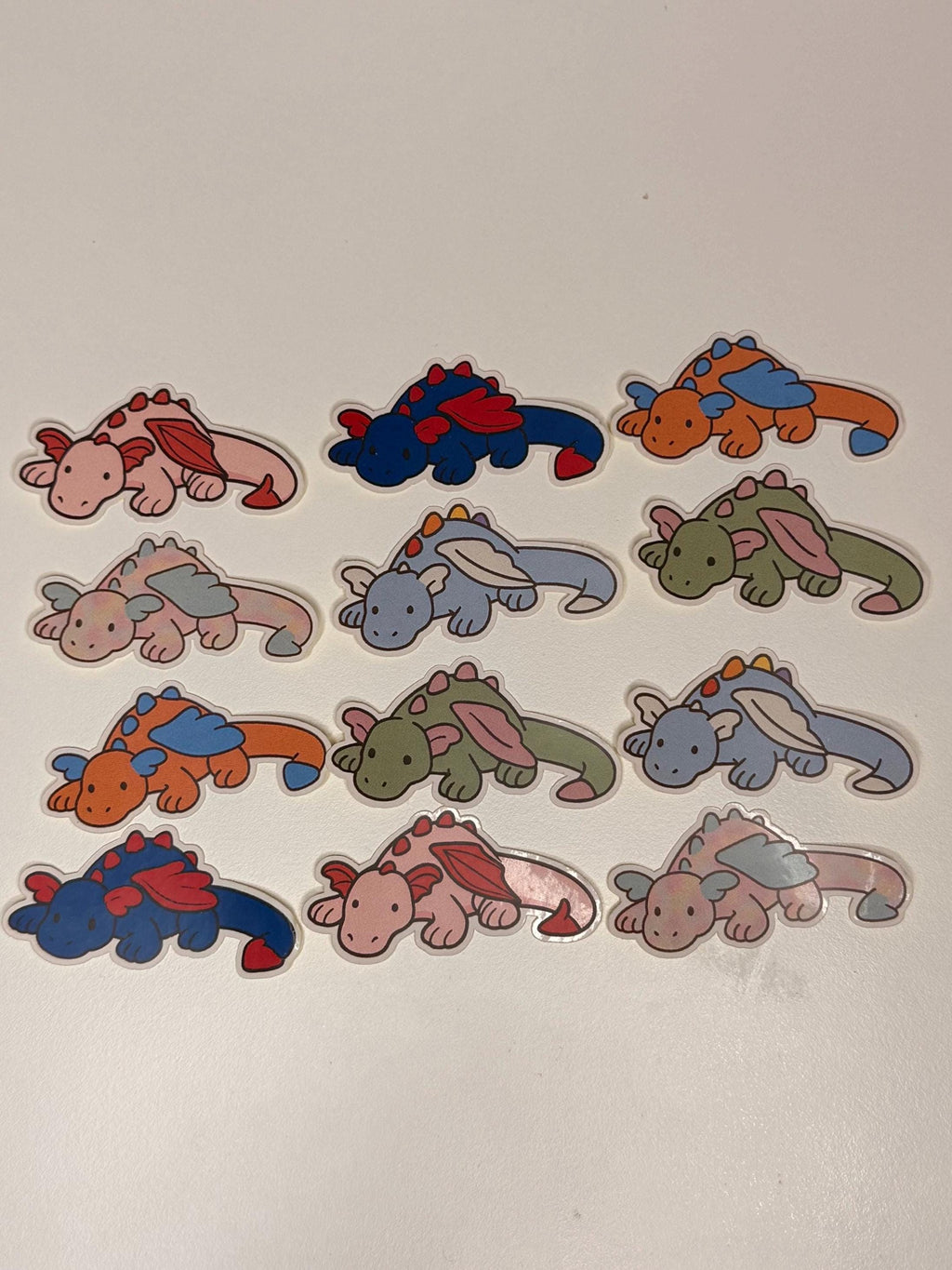 Kawaii Dragon Sticker Set