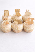 Woodland Animal Edible Cupcake Toppers