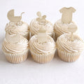 Neutral Baby Shower Edible Cupcake Toppers