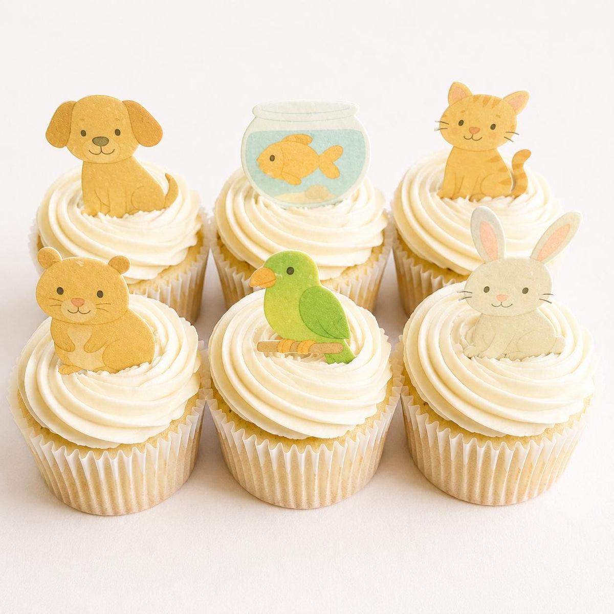 Pet Animal Edible Cupcake Toppers
