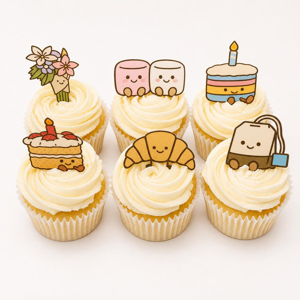 Amuseables Style Edible Cupcake Toppers