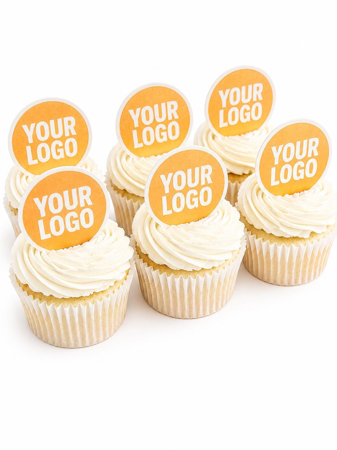 Personalised Logo Edible Wafer Cupcake Toppers