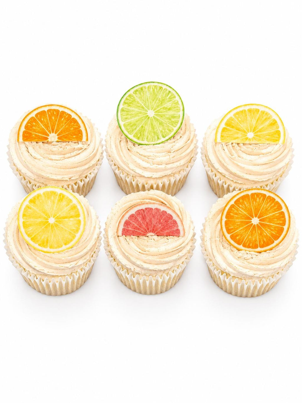 Citrus Edible Cupcake Toppers, Summer Party