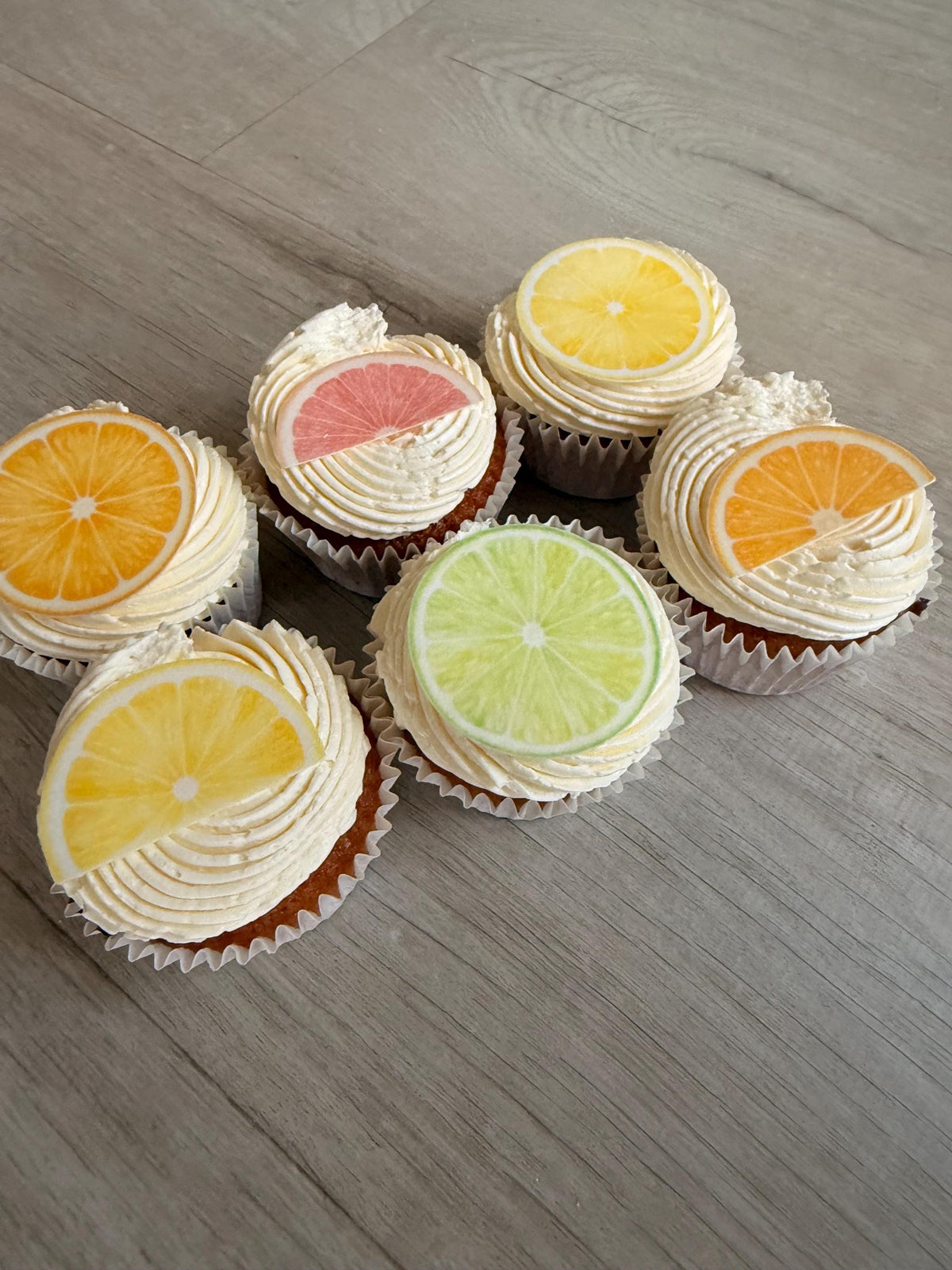 Citrus Edible Cupcake Toppers, Summer Party