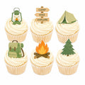 Camping & Hiking Edible Cupcake Toppers