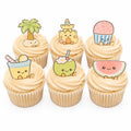 Summer Amuseables Style Edible Cupcake Toppers